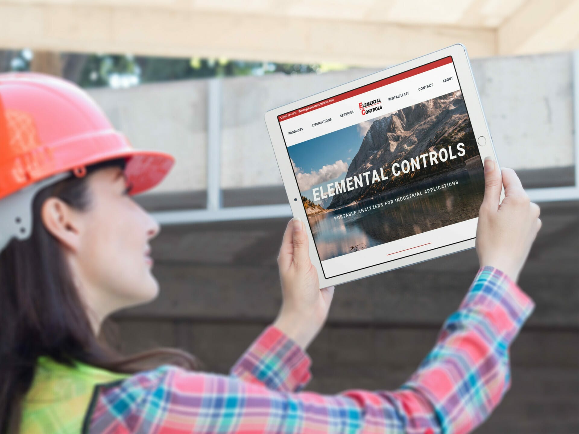 ElementalControls2 Elemental controls website in tablet view